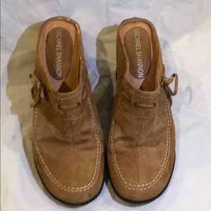 Genuine Leather Michael Shannon mules/wedges